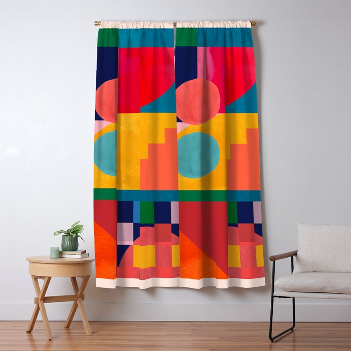 Geometric Shapes 149 Window Curtain Gallery Image 5