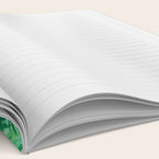 Jumbo Tie Dye Batik in Bright Green Circling Swirls on Teal Notebook Gallery Image 2