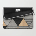 Concrete and Wood Triangles 2 Laptop Sleeve Gallery Image 2