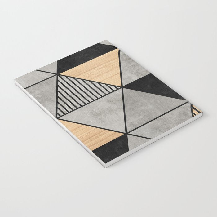 Concrete and Wood Triangles 2 Notebook Gallery Image 3