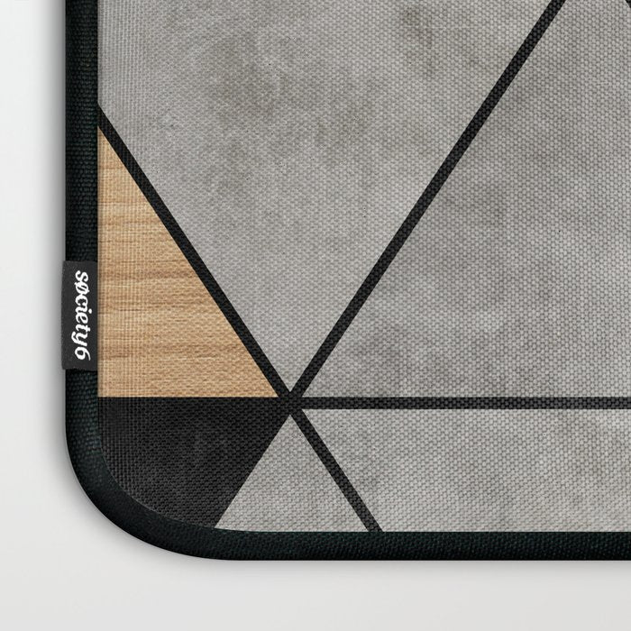 Concrete and Wood Triangles 2 Laptop Sleeve Gallery Image 3