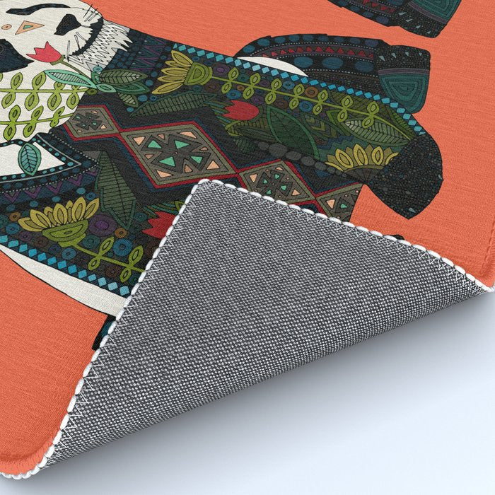 panda orange Rug Gallery Image 4