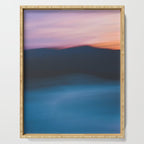 sunset over the mountain - colorful modern abstract photography Serving Tray Gallery Image 1