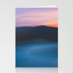 sunset over the mountain - colorful modern abstract photography Stationery Card Gallery Image 2