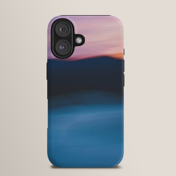 sunset over the mountain - colorful modern abstract photography iPhone Case Gallery Image 13