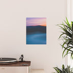 sunset over the mountain - colorful modern abstract photography Poster Gallery Image 2