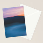 sunset over the mountain - colorful modern abstract photography Stationery Card Gallery Image 2