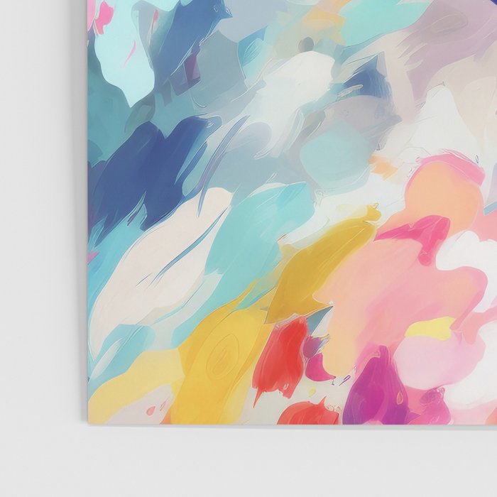 Colorful Abstract Design Rainbow Bold Bright Flowers Poster Gallery Image 3
