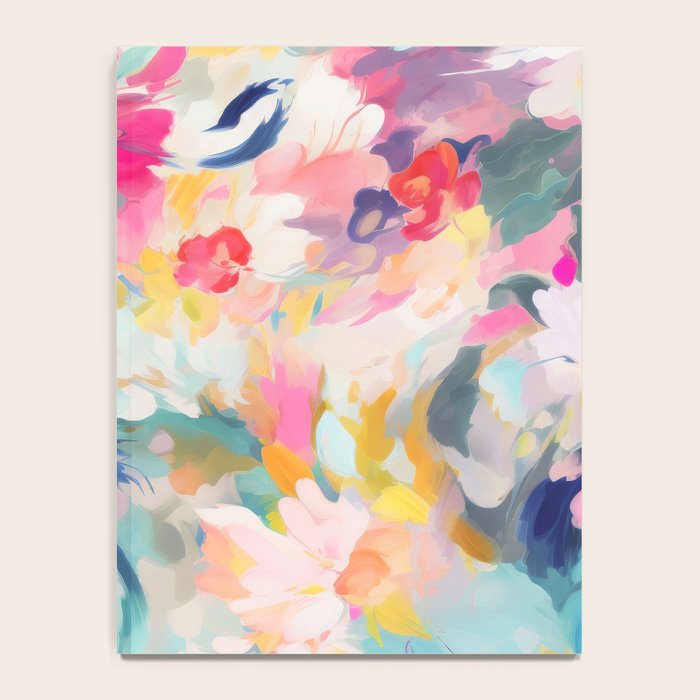 Colorful Abstract Design Rainbow Bold Bright Flowers Notebook Gallery Image 4