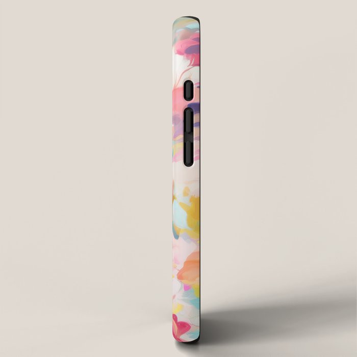 Colorful Abstract Design Rainbow Bold Bright Flowers iPhone Case Gallery Image 2