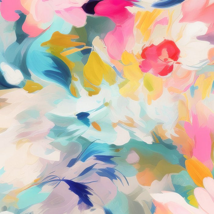 Colorful Abstract Design Rainbow Bold Bright Flowers Coffee Mug Gallery Image 2