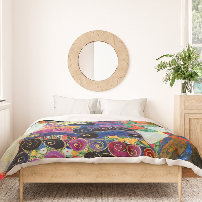 Art Nouveau Ladies - Gustav Klimt Duvet Cover Gallery Image 3