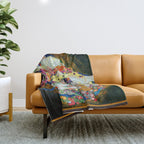 Art Nouveau Ladies - Gustav Klimt Throw Blanket Gallery Image 1