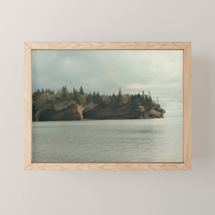 sea caves no. 14 - ocean seascape bay of fundy Mini Art Print Gallery Image 1