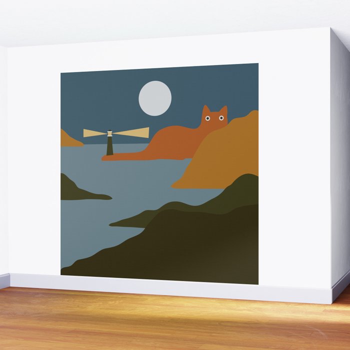 Cat Landscape 20 Wall Mural Gallery Image 2