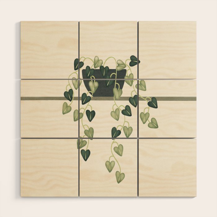 Abstract Vase 6 Wood Wall Art Gallery Image 1