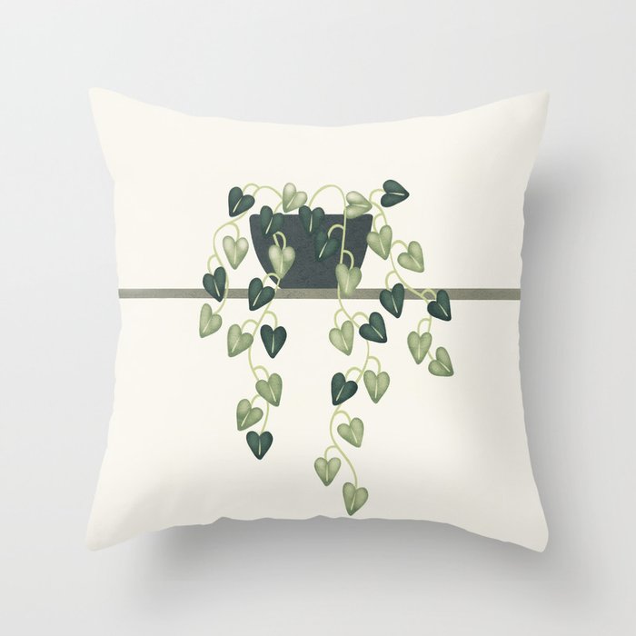 Abstract Vase 6 Throw Pillow Gallery Image 1