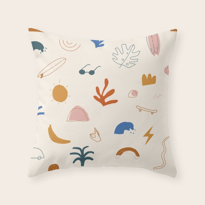 Good vibes Throw Pillow Gallery Image 1