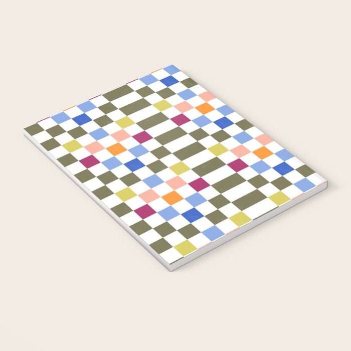 Colorful Mod Checkerboard Notebook Gallery Image 3