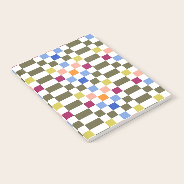 Colorful Mod Checkerboard Notebook Gallery Image 2