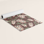 Bluebonnet Floral Brown Peach Multi Yoga Mat Gallery Image 2