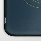  Fleur Exotique - Floral Minimalism in Mustard and Navy  Laptop Sleeve Gallery Image 3