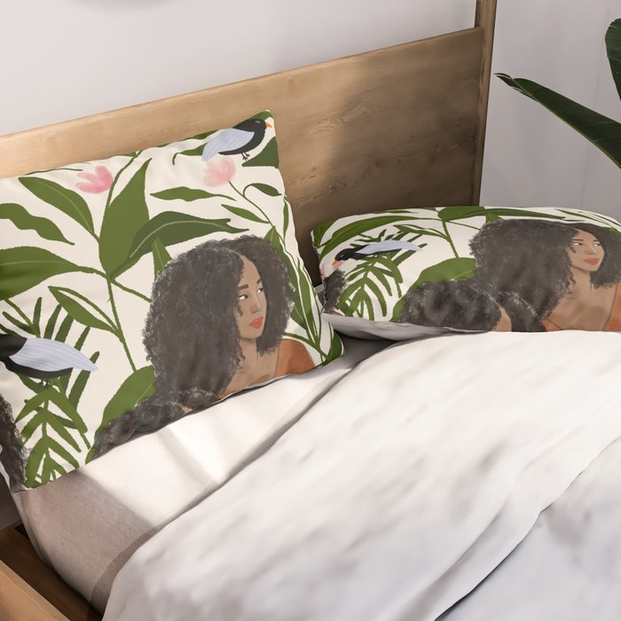 Aanu the plant lady  Pillow Sham Gallery Image 2