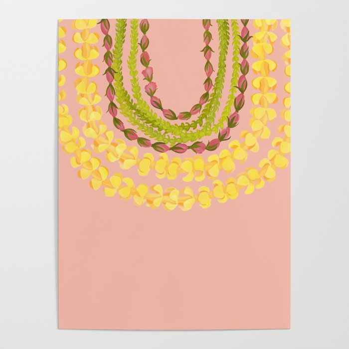 Lei Drape Puakenikeni Pakalana Lokelani Poster Gallery Image 1