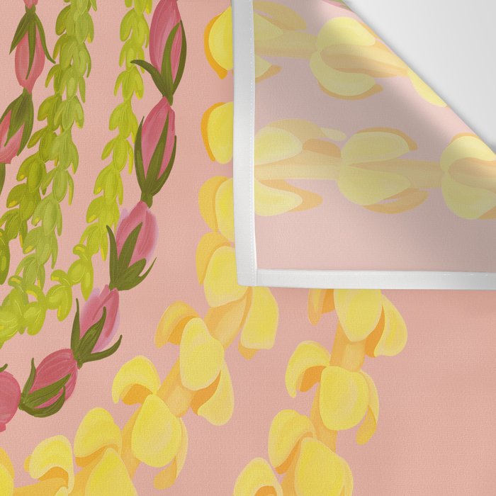 Lei Drape Puakenikeni Pakalana Lokelani Wall Tapestry Gallery Image 3