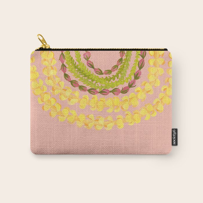 Lei Drape Puakenikeni Pakalana Lokelani Carry All Pouch Gallery Image 1