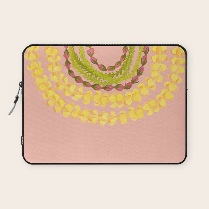 Lei Drape Puakenikeni Pakalana Lokelani Laptop Sleeve Gallery Image 1