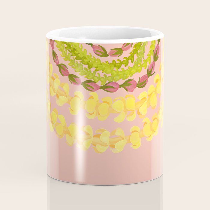 Lei Drape Puakenikeni Pakalana Lokelani Coffee Mug Gallery Image 4