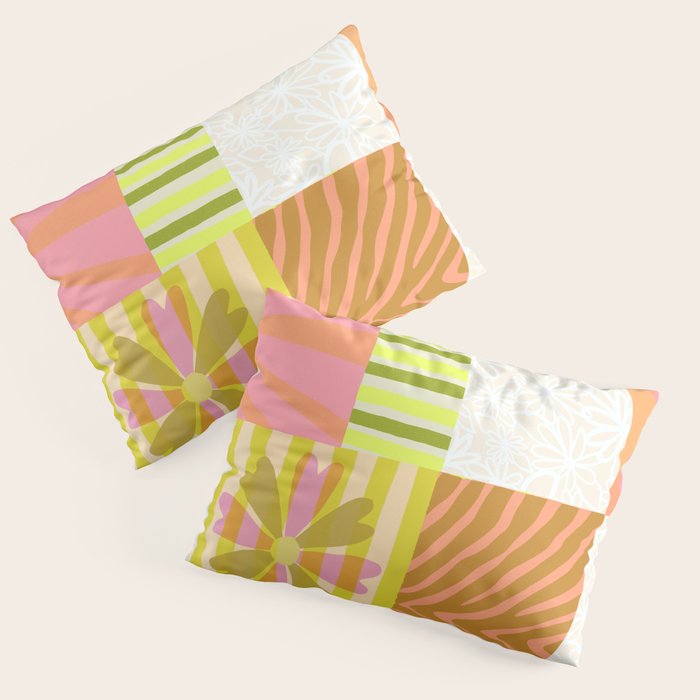 Sun Blocks, Vacation Mode Pillow Sham Gallery Image 3