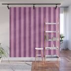 STRIPES - 004 - purple Wall Mural Gallery Image 1