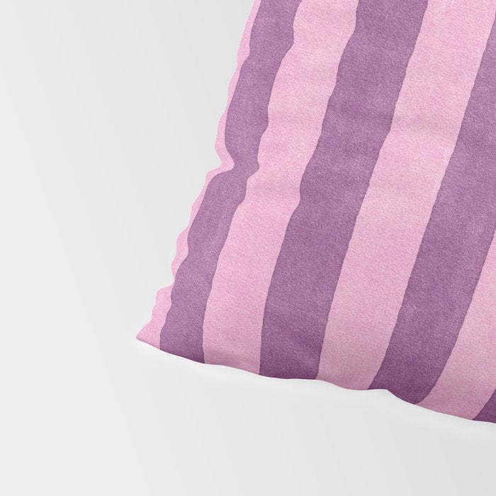 STRIPES - 004 - purple Pillow Sham Gallery Image 4