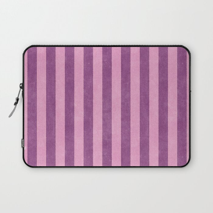 STRIPES - 004 - purple Laptop Sleeve Gallery Image 1