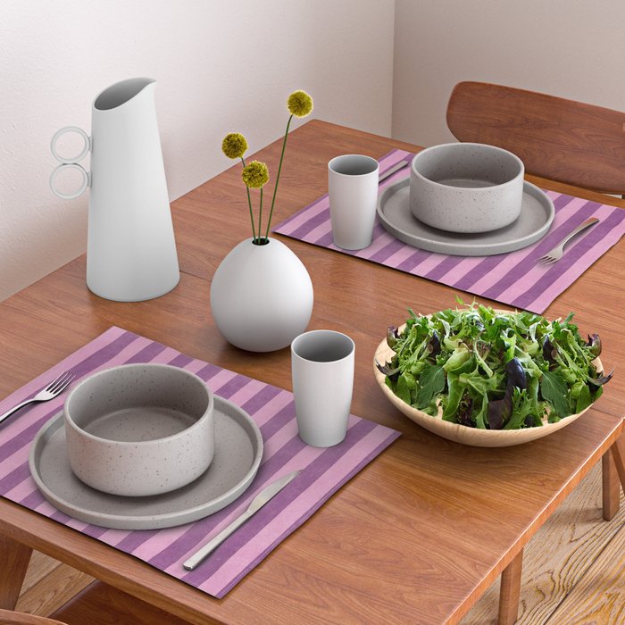 STRIPES - 004 - purple Placemat Gallery Image 2