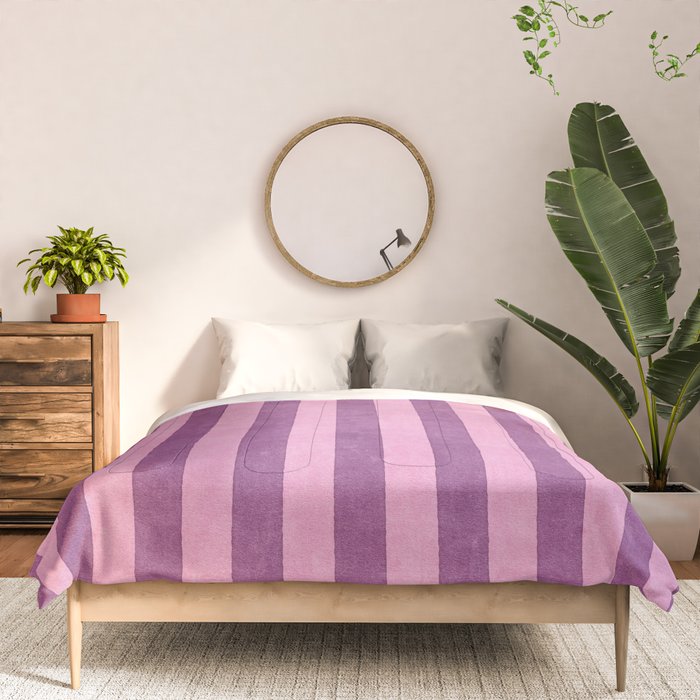 STRIPES - 004 - purple Comforter Gallery Image 3