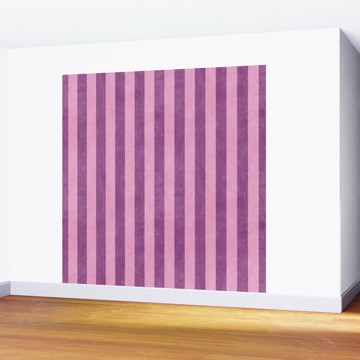 STRIPES - 004 - purple Wall Mural Gallery Image 2