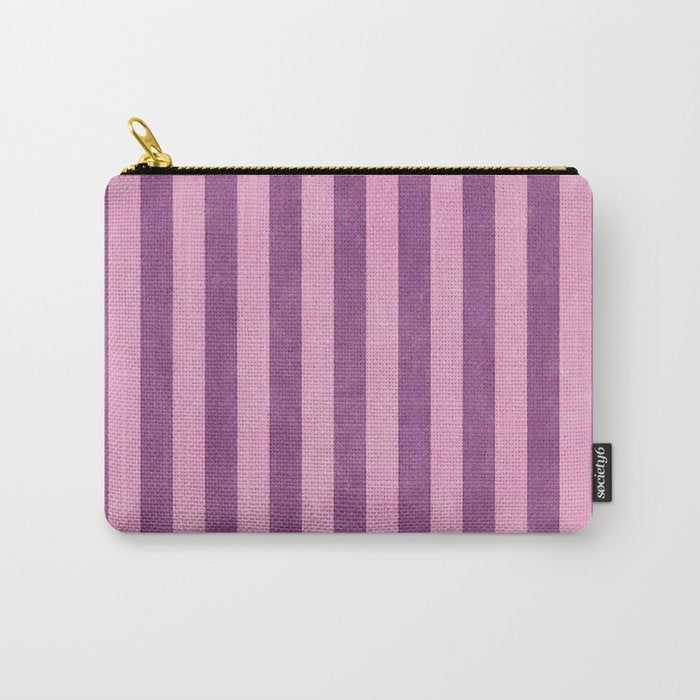 STRIPES - 004 - purple Carry All Pouch Gallery Image 1