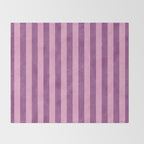 STRIPES - 004 - purple Throw Blanket Gallery Image 2