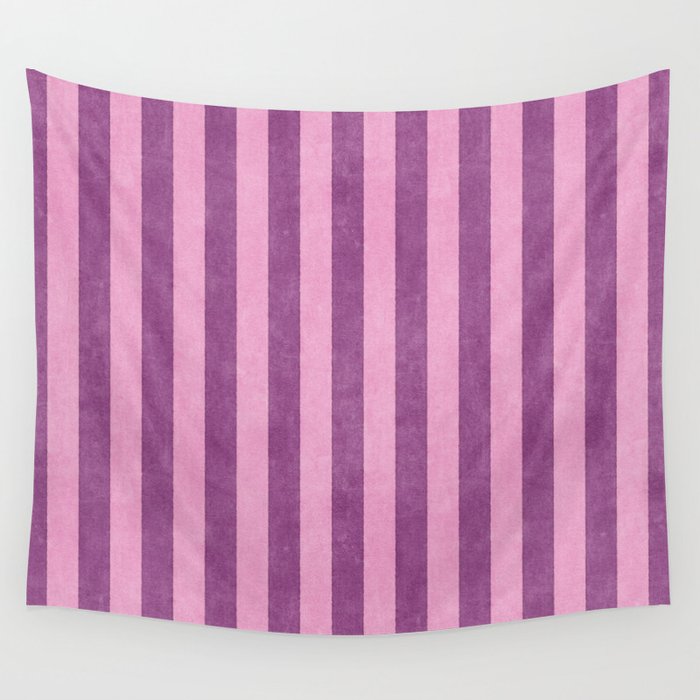 STRIPES - 004 - purple Wall Tapestry Gallery Image 4