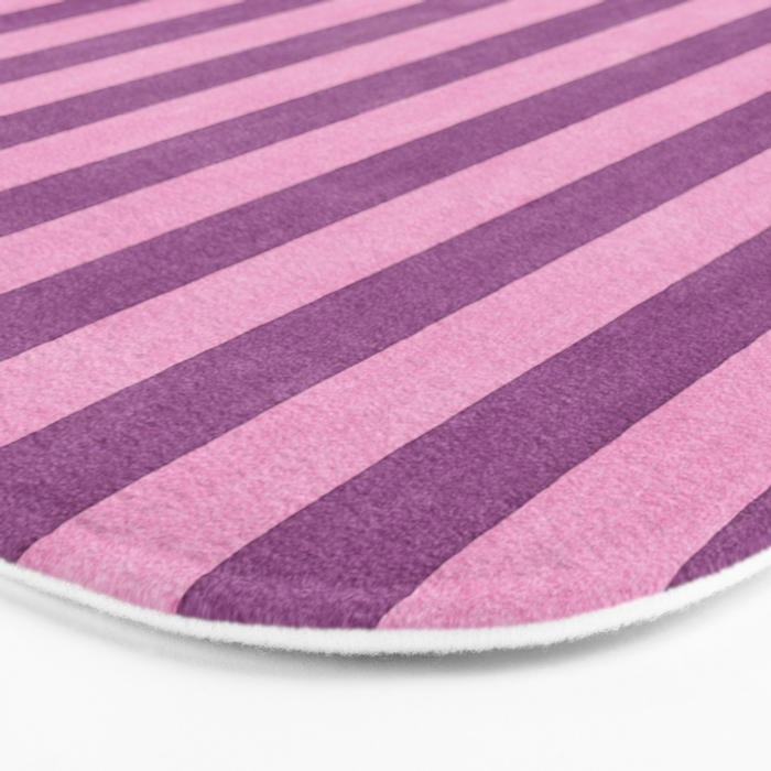 STRIPES - 004 - purple Bath Mat Gallery Image 3