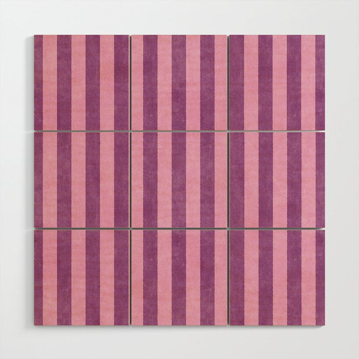 STRIPES - 004 - purple Wood Wall Art Gallery Image 1