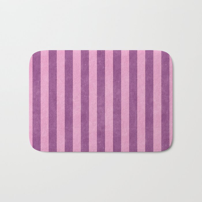 STRIPES - 004 - purple Bath Mat Gallery Image 1