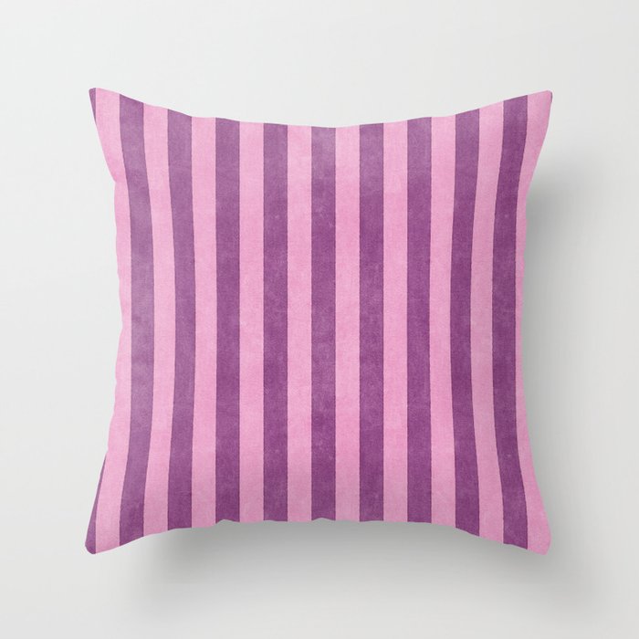 STRIPES - 004 - purple Throw Pillow Gallery Image 6