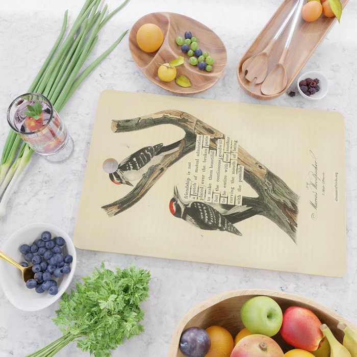Bird Divinations: Maria's Woodpecker (about: almanacofbirds.org) Cutting Board Gallery Image 2