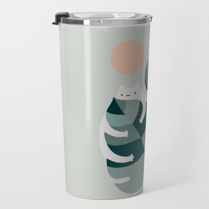 Cat and Plant 38 Travel Mug Gallery Image 3