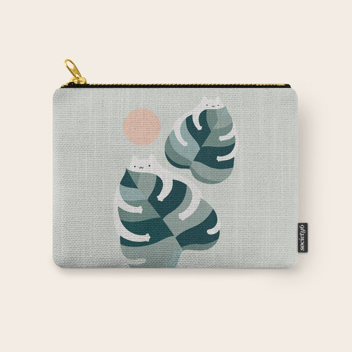 Cat and Plant 38 Carry All Pouch Gallery Image 1