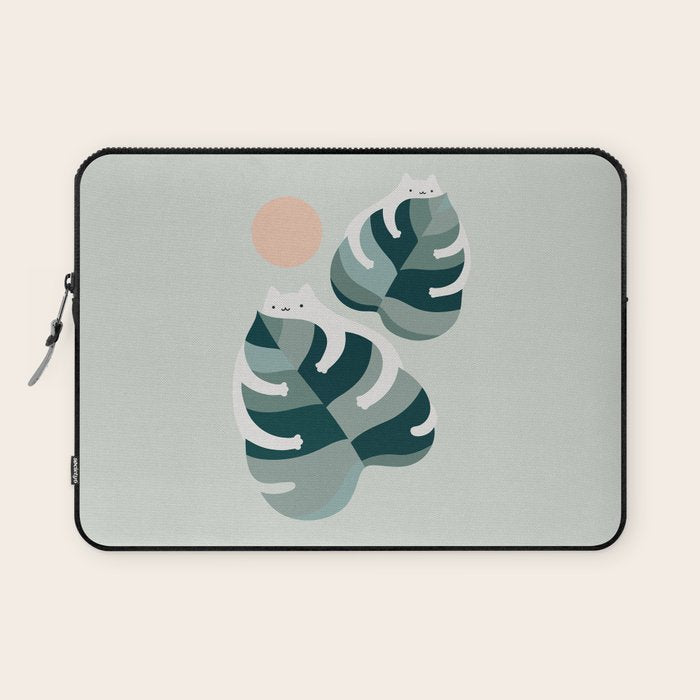 Cat and Plant 38 Laptop Sleeve Gallery Image 1